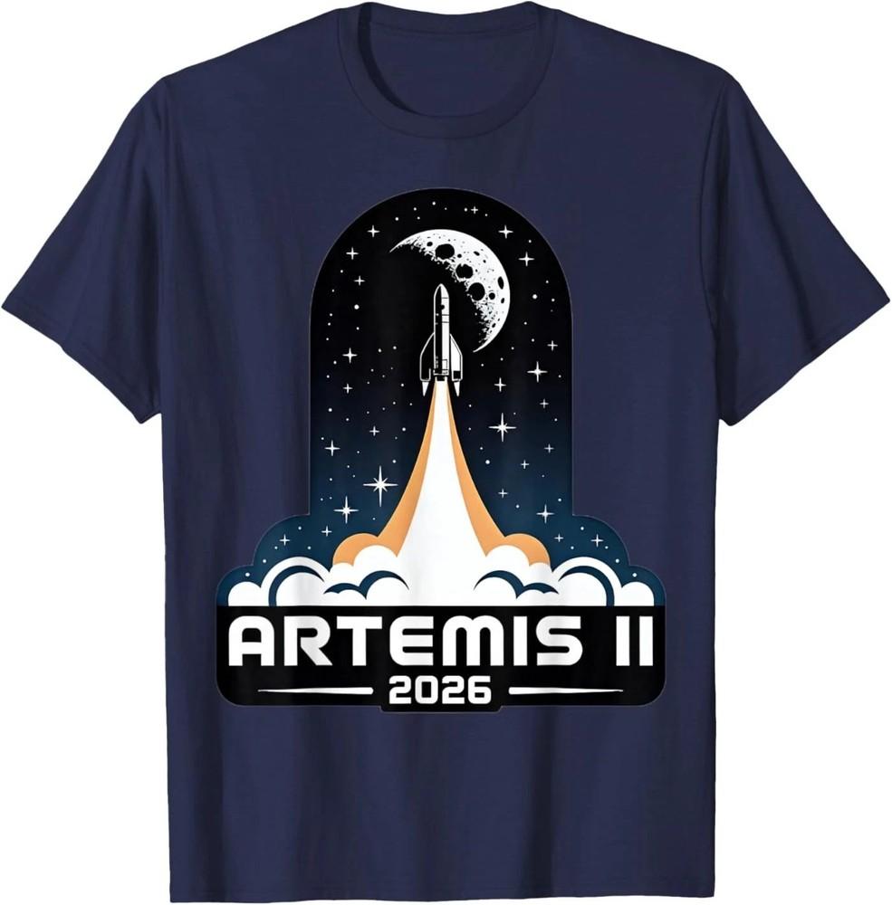Запуск Artemis II на Луну 2026 Унисекс Футболка Унисекс Футболка XXXXL