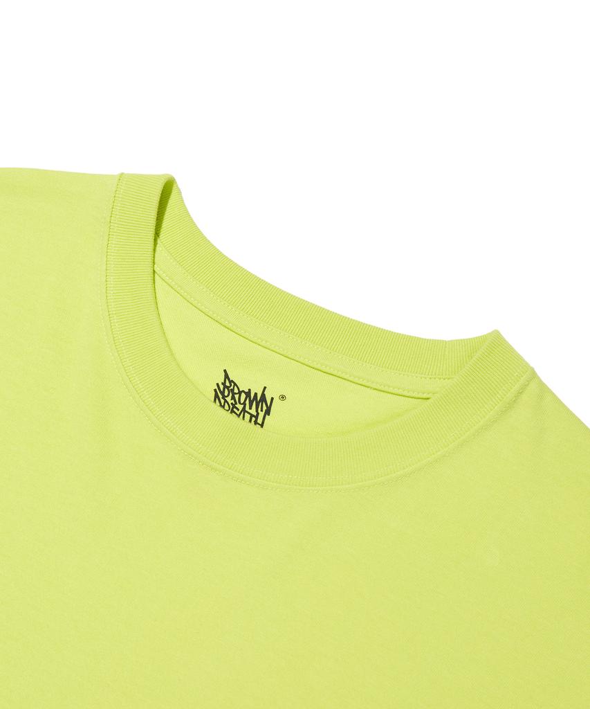 BROWNBREATH Grass Tag Tee - Lime