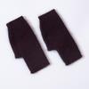 Wool Knitted Gloves Velvet Plush Mittens Lovely Half Finger Gloves  Students