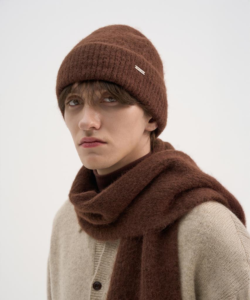 TRIP LE SENS [Gift Box] Wool Blend Hairy Beanie_4 Colors_Unisex