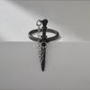 New Gothic Sword Desirable Geometric Rings for Men and Women Personalized Creative Punk Style Holiday Party Accessories