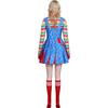 Il nuovo bambino fantasma torna a Chucky cosplay cos vestito blu costume di halloween da donna