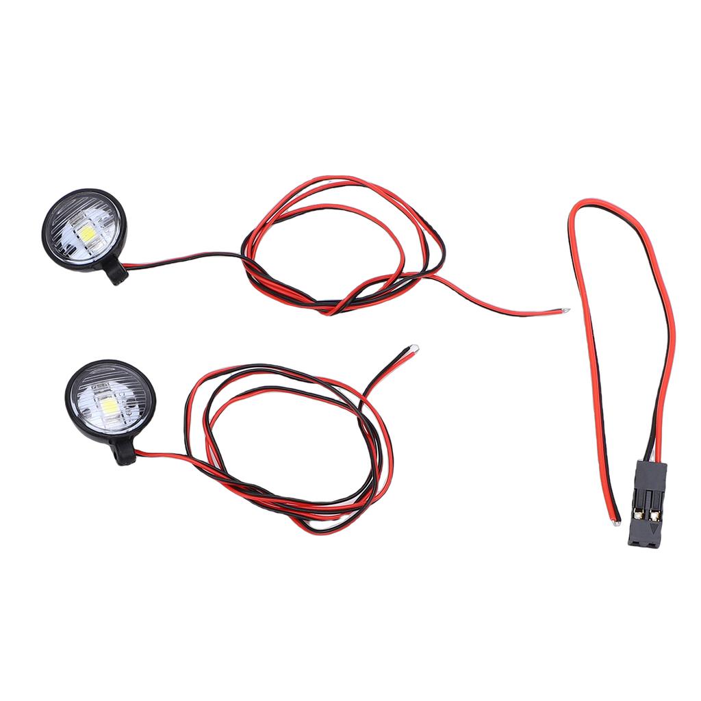 Remote Control Cars Spotlights with Metal Mounts Round LED RC Car Lights