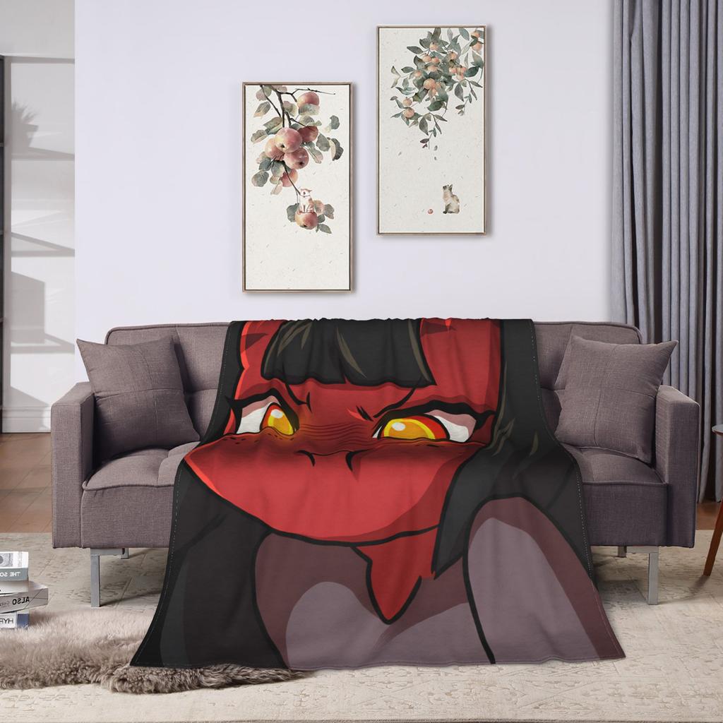 Anime Meru Blanket  Camping Flannel Throw Blanket For Outdoor Super Warm Customized Quality Bedspread Birthday Gift