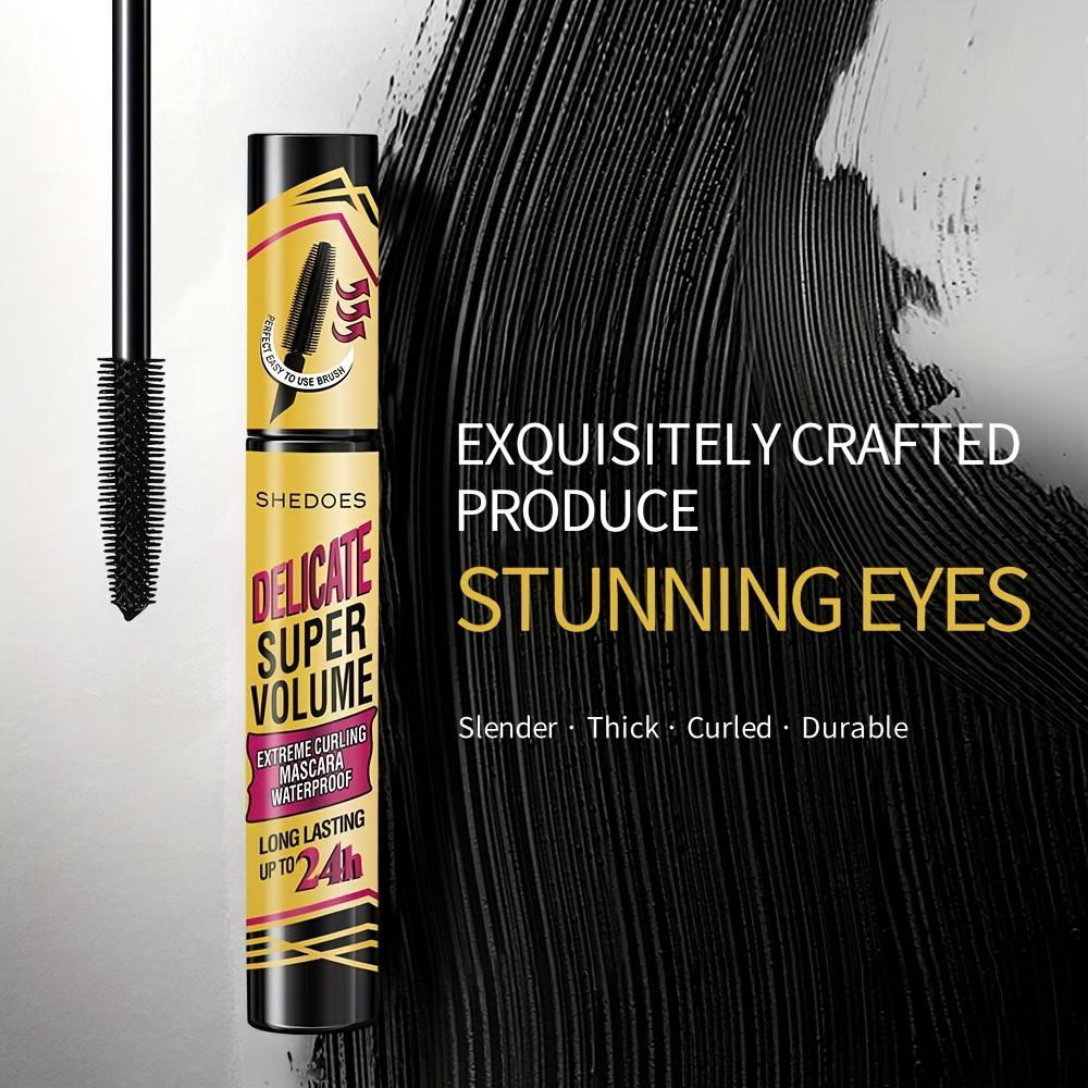 Lengthens Eyelashes Black Mascara Extra Volume Ultra-Fine Waterproof Curling Natural Lashes Mascara Female Eyes Cosmetic Makeup