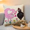 Cushion Cover  Linen  SkinFriendly Soft Decorative Case For Sofa Home Decor Cartoon Cute BBarbapapas Pillow Cover