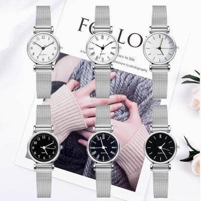 Preppy Style Women's Quartz Watches with Mesh Strap