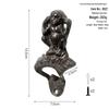 Creative Retro Cast Iron Three Wise Monkeys Wall-Mounted Bottle Opener.