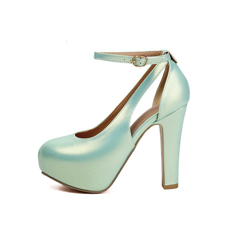 

Женские туфли-лодочки на высоком каблуке, весенне-летние новинки, водонепроницаемые, на толстой платформе, больших размеров, универсальные туфли с низким верхом 45