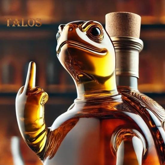 Tortoise Whiskey Bottle Sea Turtle Styling Design Glass Decanter Party Companion Decanter Bar Home Office Parties Display Mold