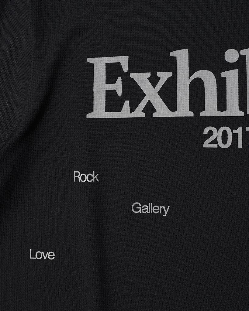 THEMUSEUMVISITOR Exhibition Graphic Running T-Shirt (Black)