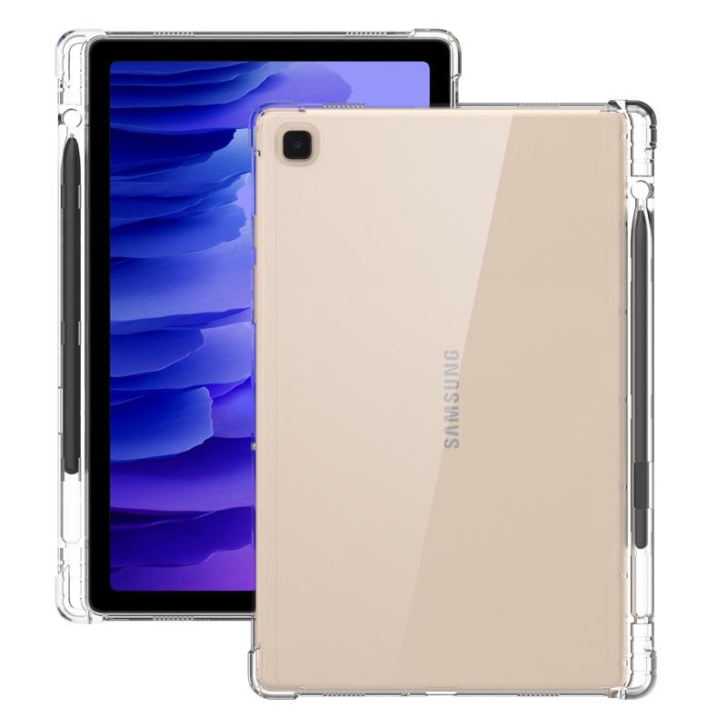Przezroczyste etui na tablet Samsung Tab S8 Ultra odporne na upadki z uchwytem na rysik dla S7 FE i A7 Lite (2022)
