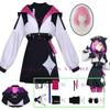 Punk Night Otori Emu Cosplay Anime PJSK 4 Nové Kostýmy Otori Emu Sexy Uniforma Kabát Oblek Paruka Kostýmy na Halloweenskou Párty pro Ženy