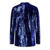 Women's European & American Style Sequined Lapel Cardigan Blazer