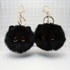 1pcs Cute Plush Cat Keychains fluffy faux fur balls perfect for bags and backpacks ideal gifts for Valentine's Day Christmas Halloween