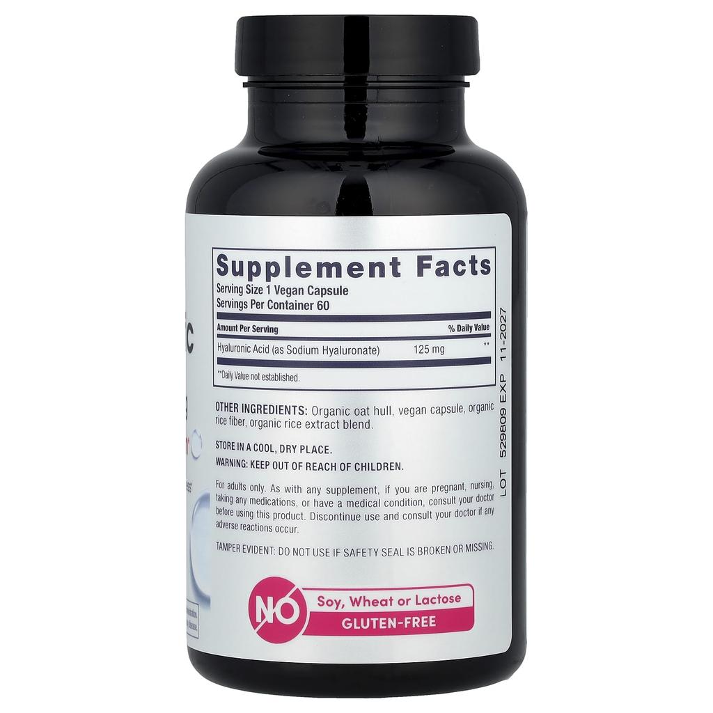 Hyaluronic Acid, 125Mg, 60 Veggie Caps