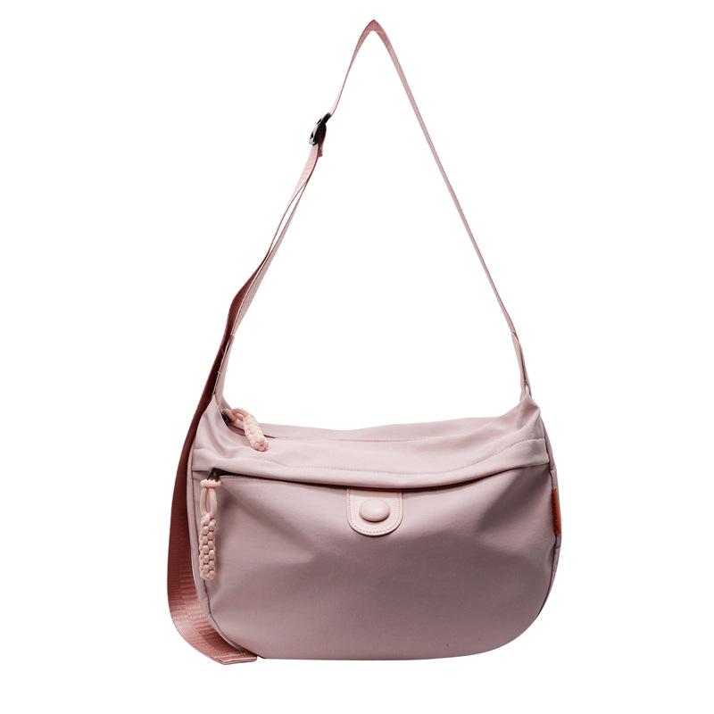 Simple Canvas Crossbody Bag for Women Dumpling Bag Casual Class Bags for Girl Lightweight Travel Bags Sports Bags  