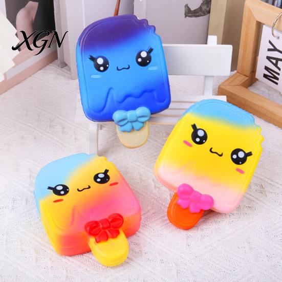 Healing Stress Toy Cartoon Ice Cream Bar Squeeze Slow-Rising PU Fidget for Novelty Gift Relief Cute Dessert-Themed Decompression Gadget Kids