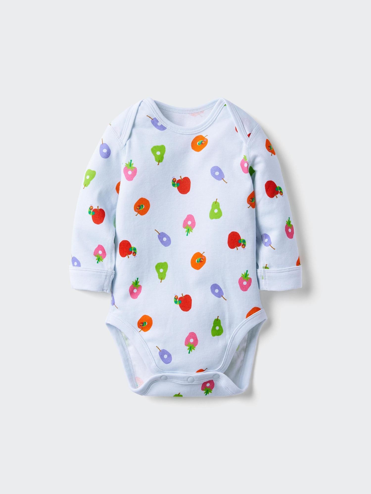 

Uniqlo Боди-книжка с картинками с длинным рукавом A 60 LIGHT BLUE/BABY 70