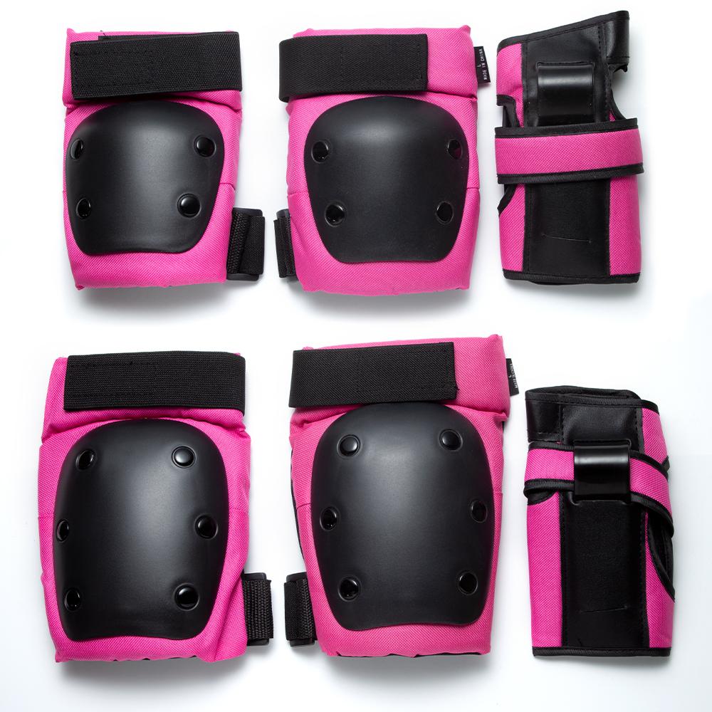 6 In 1 Adult/Child Knee Pads Elbow Pads Wrist Guards Protective Gear Set For Skateboarding Inline Roller Biking Roller Skating