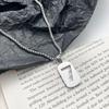Lucky 7 Stainless Steel Unisex Necklace: Versatile Simple Harajuku Style, Titanium Chain, Fade-Resistant