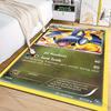 Wiele rozmiarów Dywan z nadrukiem karty Pokémon Garchomp do salonu, sypialni, pokoju dziecięcego, wystroju domu, dywanik obszarowy, narzuta na sofę, przedpokój, mata do zabawy