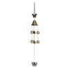 Creative Metal Copper Bells 6 Bells Handmade Outdoor Metal Wind Chimes Handmade Craft Gift Garden Hanging Decor for Outdoor