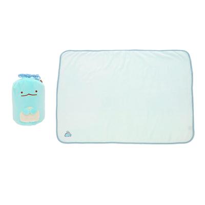 Marushin-Maskottchen-Decke mit Kordelzug, Sumikko Gurashi Mogyutto-Eidechse, H70 x B100 cm, Decke, süß, flauschig, stilvoll, Waren für kaltes Wetter, 6575030100, ca.