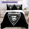 3pcs Duvet Cover Set (1*Duvet Cover + 2*Pillowcase, Without Core), Bohse Onkelz Print Soft All‑Season Bedding Set, Home Bedroom Decor Gift