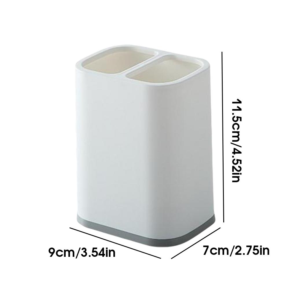 Chopsticks Storage Holder Box Double Grids Fork Spoons Countertop Tableware Organizer Draining Household Shelf