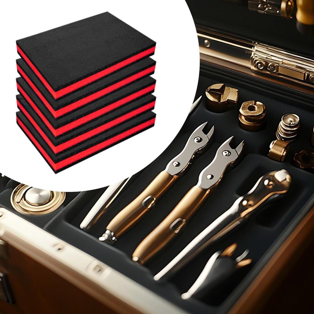 5 Pack Tool Box Foam Inserts for Crafts and Storage Solutions