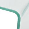 Table basse contemporaine en verre trempé - VIDAXL - 49,5 x 50 x 45 cm - Transparent