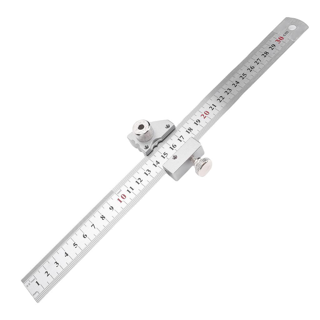 Steel Ruler Positioning Block 45 degrees 90 degrees Accurate Steel Ruler Positioning Adjuster Scribing Locator for