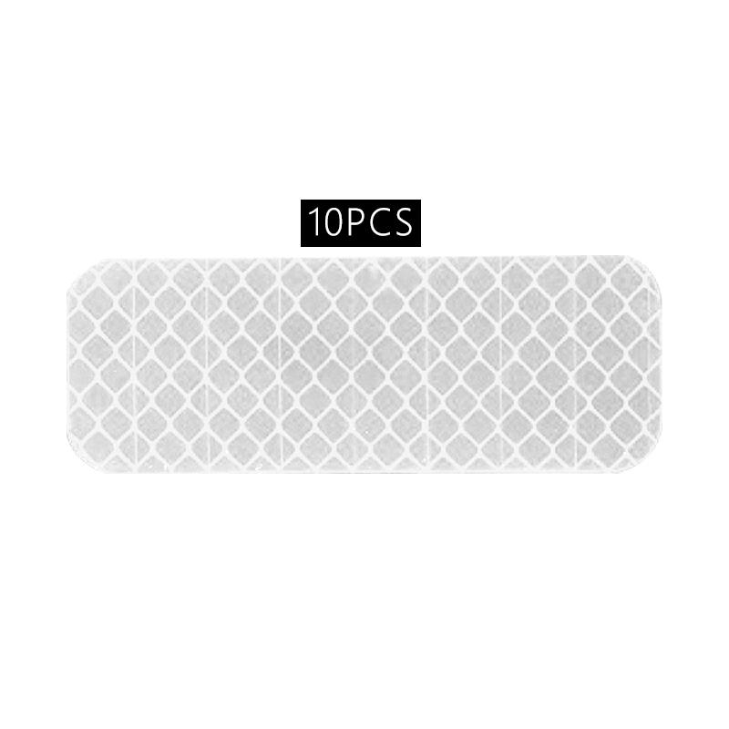 10PCS Night Reflective Stickers,Safety Warnings,Reflective Mirror Tape,Automotive Parts,For Various Vehicle Models