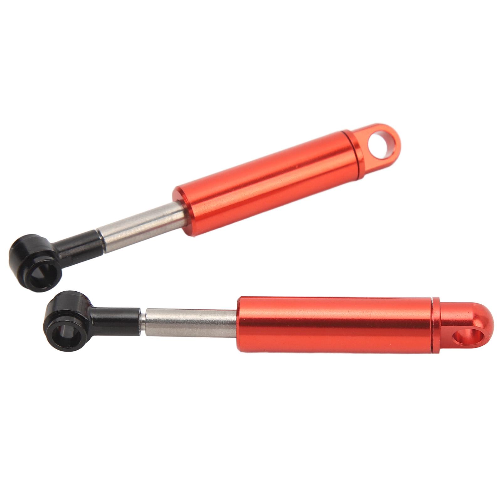 

2Pcs Aluminum Alloy RC Shock Absorber Oil Damper Suspension Shock Absorber for Tamiya 1 14 Trailer Truck Red червоний
