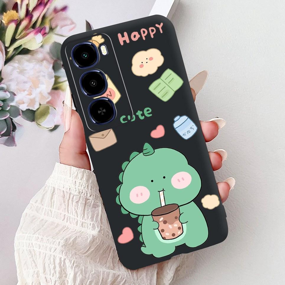 Cool Dragon Lion Tiger Cartoon 2D Printed Pattern Casing For Itel City 100 City100 Case Soft Silicone Black Back Cover Landscape