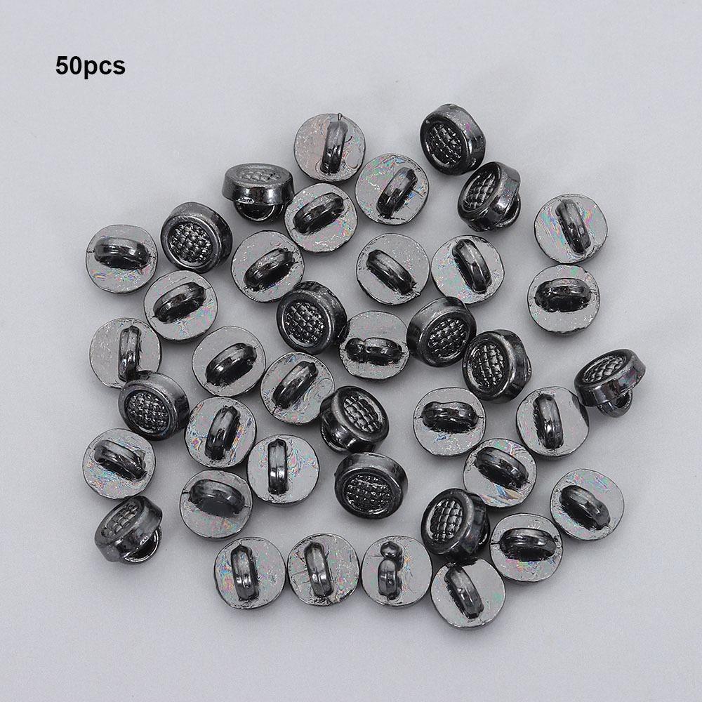 50pcs 4mm Doll Round Shape Buttons DIY Metal Ultra-small Buckles Mini Doll Shoes Buckles 1/6 Doll Clothing Buckles Accessories