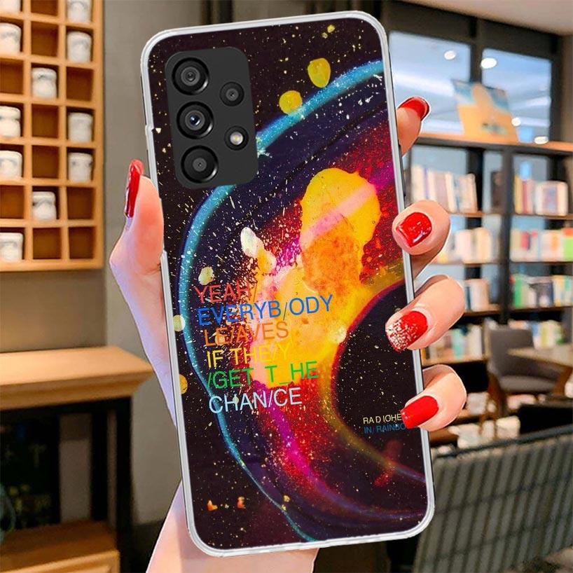 Bnad R-Radiohead Phone Case For Samsung Galaxy A12 A22 A32 A52 A72 A02S Phone Case Note 20 Ultra 10 S10 Plus A51 A71 A50S A20S A