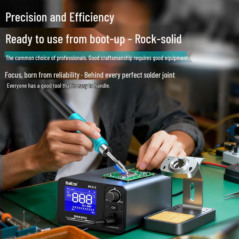 BaKon BK212 Smart Digital Soldering Station with Automatic Sleep Function and Constant Temperature Control