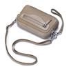 Fashion Women's Double Zipper Small Square Bag, High-end Versatile Shoulder Bag, New Simple and Lightweight Multi-functional Mobile Phone Bag