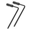 2PCS 5mm Truss Rod Wrench Neck Adjustment Hex Wrenches for Acoustic Electric Guitar Bass Black