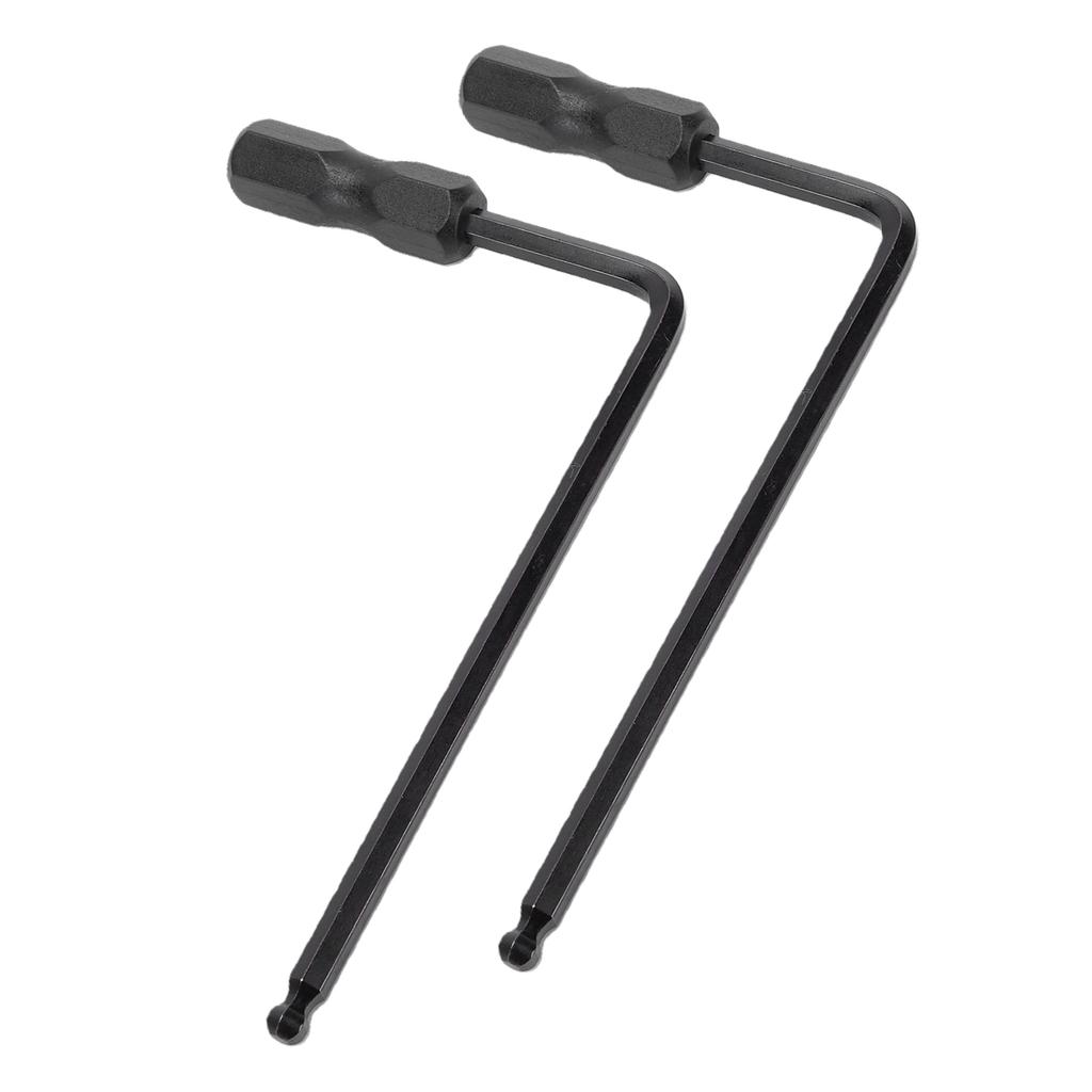 2PCS 5mm Truss Rod Wrench Neck Adjustment Hex Wrenches for Acoustic Electric Guitar Bass Black