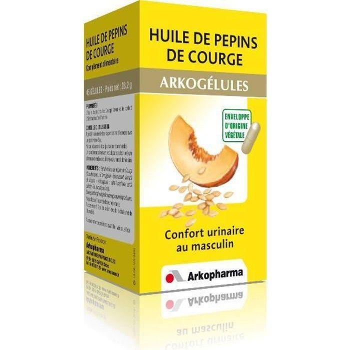 Arkogélules Huile De Pépins De Courge 60 Gélules