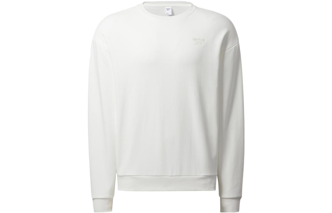 Reebok Sweatshirts Unisex Pink White Crew Neck Moderate Regular HN1544 L