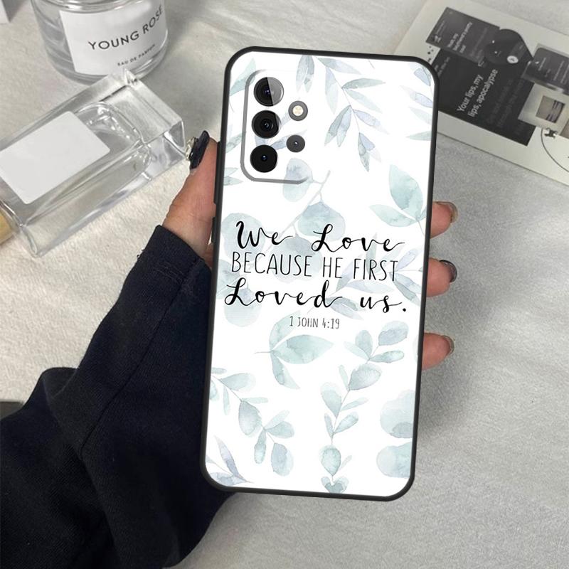 Bible Verse Jesus Christ Christian Case For Samsung Galaxy A53 A33 A23 A13 A14 A24 A34 A54 A52 A32 A22 A12 A51 A71 A21S Cover