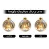3D Christmas Ornament Transparent Ball with Holiday Scene Hanging Decoration for Christmas Tree
