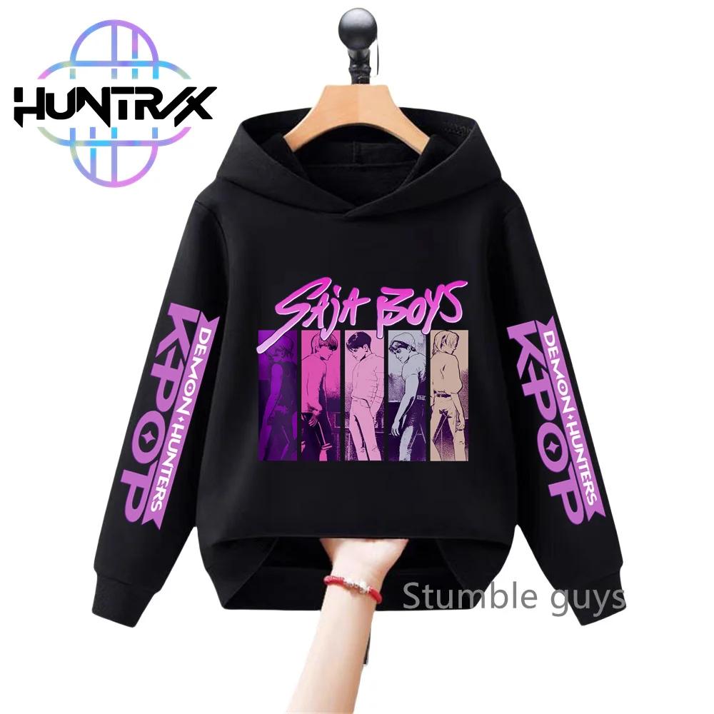 Autumn Kids Hoodie KPop Demon Hunters Long Sleeve Sweatshirt Sportswear Anime