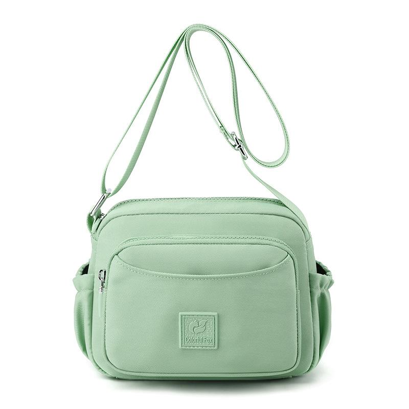 Women's portable mobile phone bag, simple multi-layer shoulder bag, fashion trend messenger bag