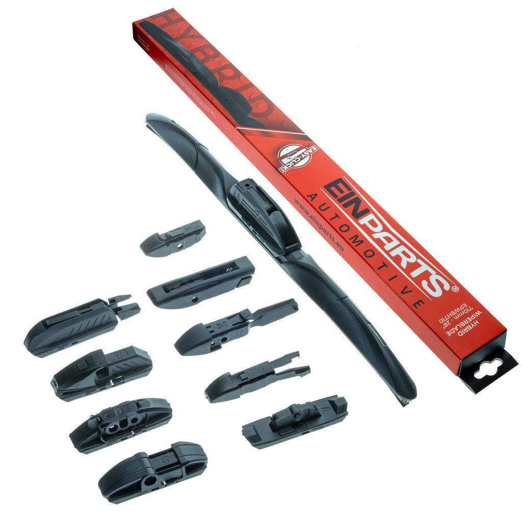 Wycieraczka Samochodowa Hybrydowa Multiclip Easy-Click 9 Adapterów - 710 Mm