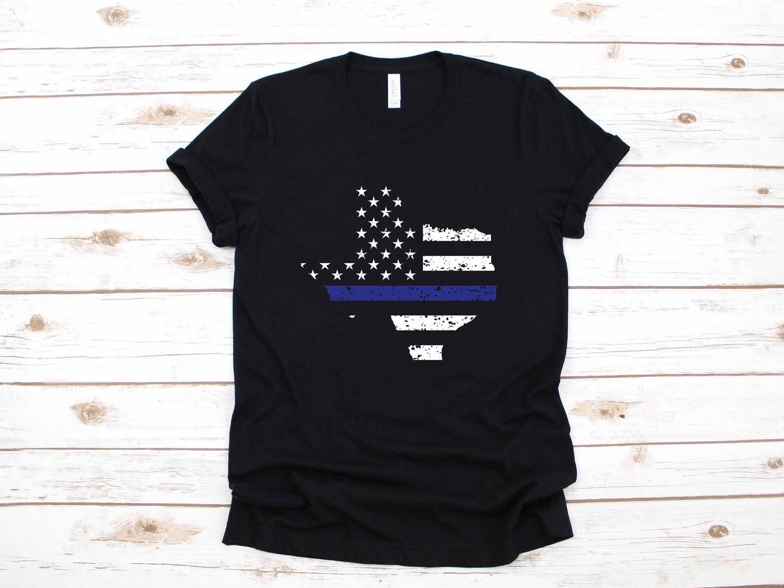 Texas Police Shirt Gift Officer Texan Law Enforcement American Flag USA |T-shirt | T-shirt | T-shirt | Tank Top 2XL